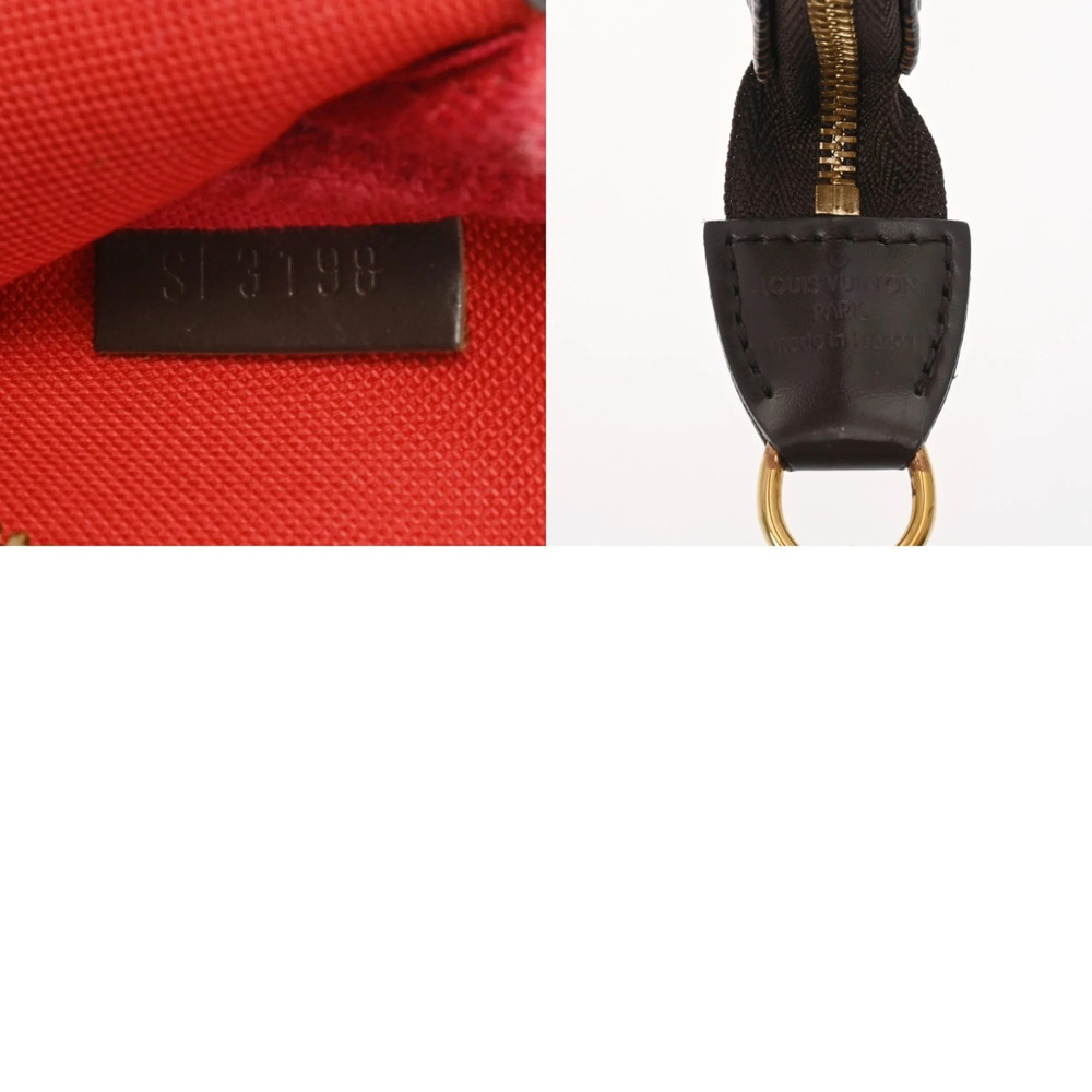 LOUIS VUITTON Authentic Brown Damier Canvas Pochette Pouch - Picture 11 of 11